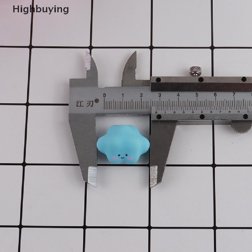 Hbid 3pcs Resin Miniatur Simulasi Indah Bercahaya Makaron Awan diy Kasus Ponsel Gantungan Kunci Liontin Jepit Rambut Bahan Hias Glory