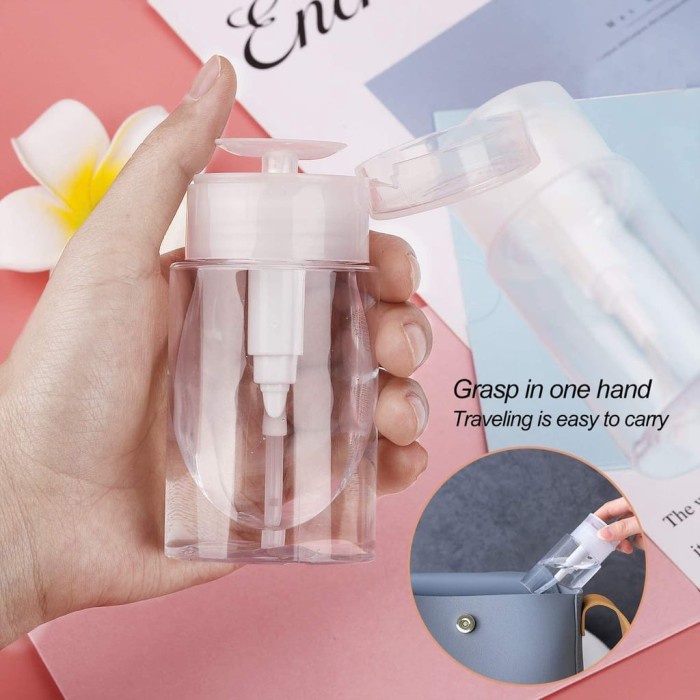 99A -Botol Pump Pressing Bottle Aceton Cairan Makeup Remover Nail Art