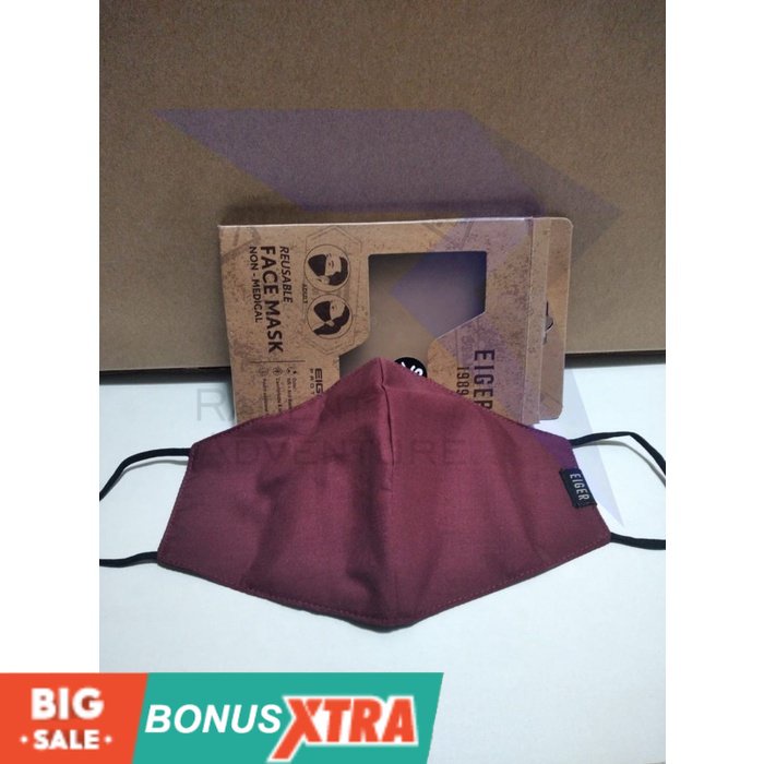 Masker EIGER1989 KAI E89 MASK ADULT 91000 6095 Original Masker Kain  KEREN AWET