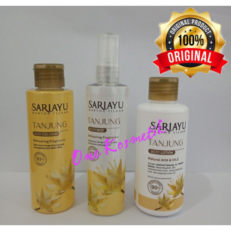 Sariayu Cologne Eksotic Tanjung 150ml  Original 100% / Hand Body Lotion Tanjung 150 ml Tanjung Sari Ayu / Body Splash Colognt / Sariayu Tanjung / Sariayu Body Mist Tanjung