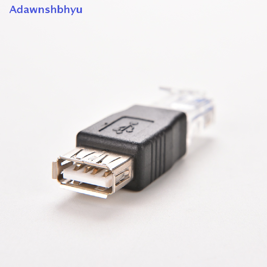 Adhyu RJ45 Male to USB AF A Female Adapter Socket Jaringan LAN Ethernet Router Plug ID