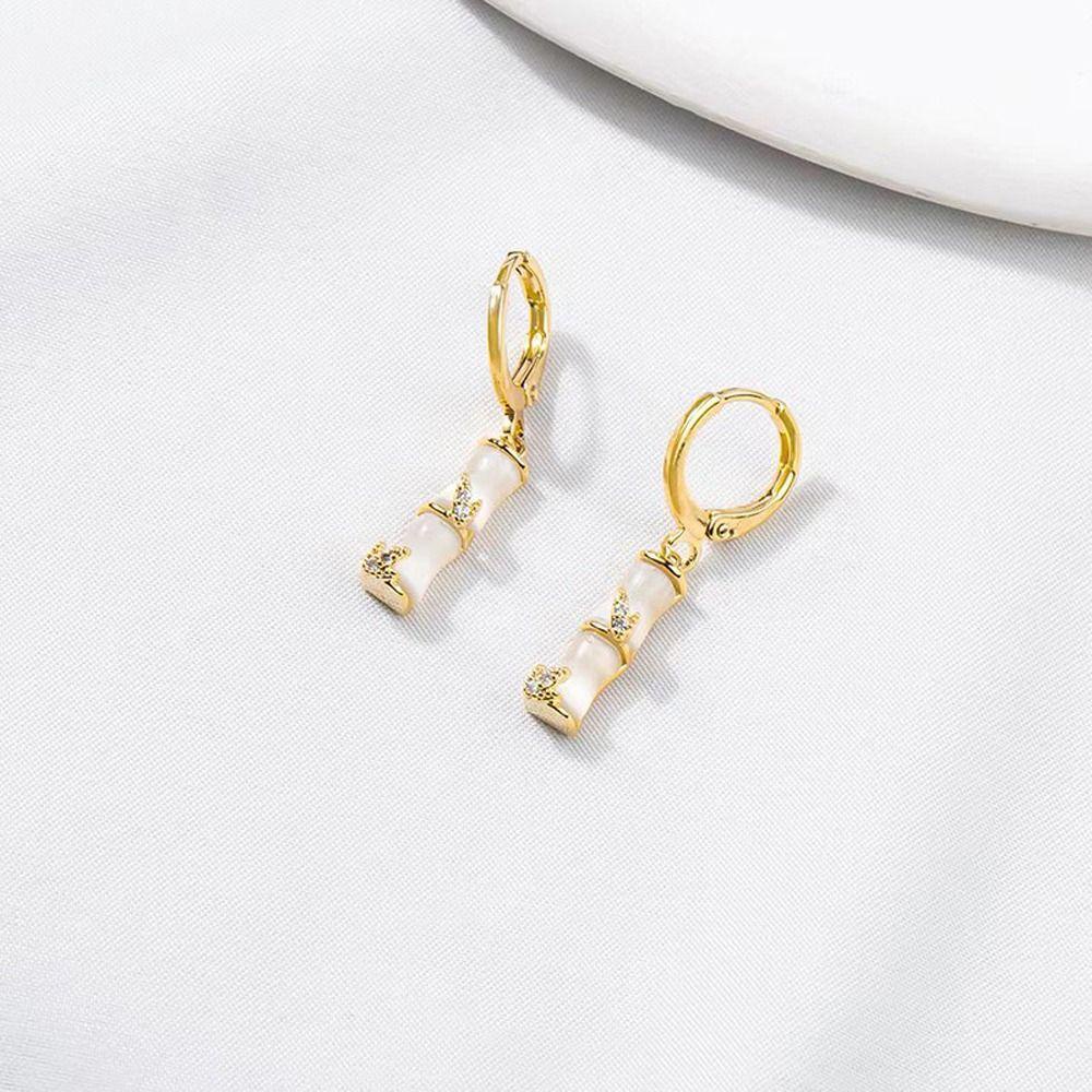 Mxbeauty Wanita Menjuntai Anting Elegan Klasik Fashion Perhiasan Indah Berlian Imitasi Alloy Drop Earrings Klip Anting