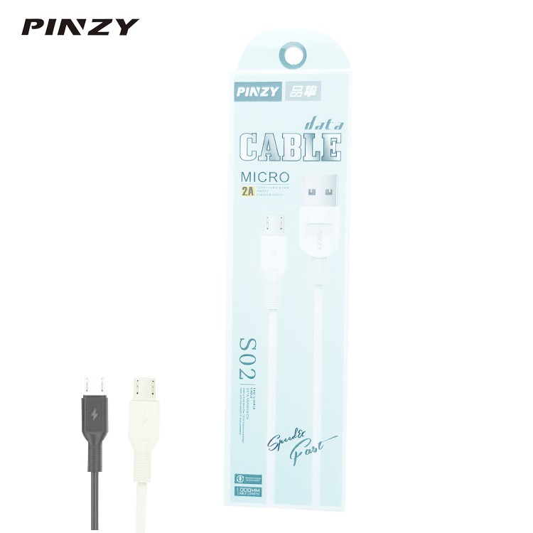 Kabel Data PINZY P02 Fast Charging iphone Lightning android Type C Micro USB kabel cas charger HP original