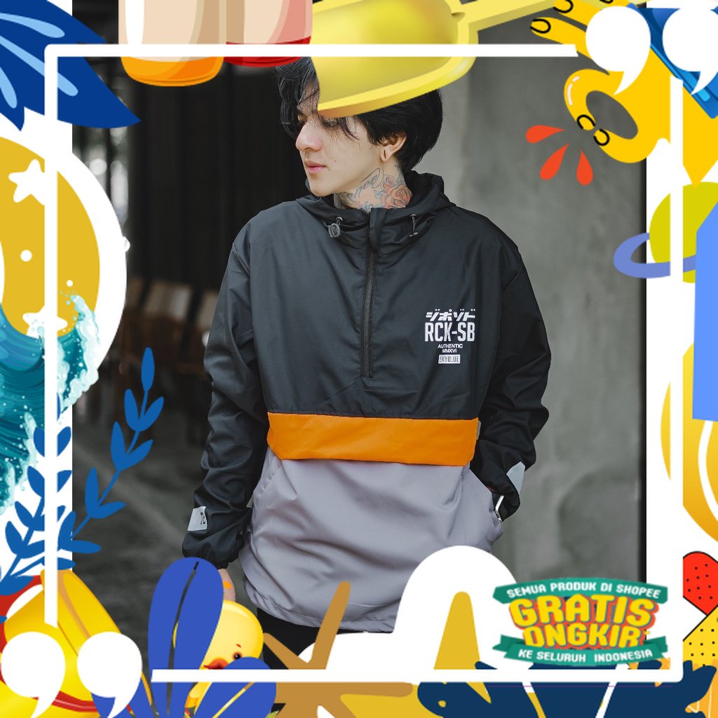 JAKET PRIA - JAKET PARASUT PRIA - JAKET CAGOULE GNUS - JAKET CAGOULE - JAKET PARASUT - JAKET SALVIO 