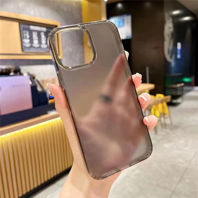 IPHONE Casing Hp Bahan Akrilik Matte Anti Sidik Jari Iphone14 13 12 11 Pro Max X Xs Max6 7 8 Plus SE 2020 Case Cover