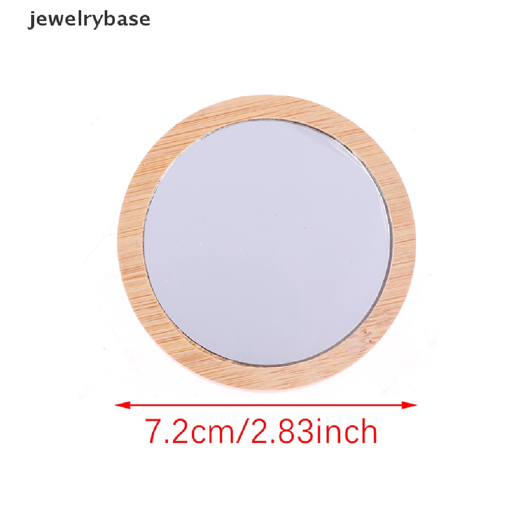 [jewelrybase] Cermin Rias Kecil Portable Bulat Cermin Kosmetik Lingkaran Pocket Mirror Boutique