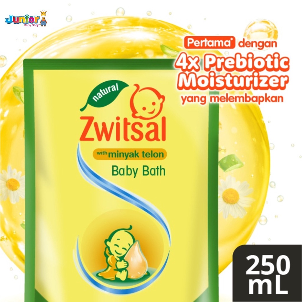 Zwitsal Natural Baby Bath With Minyak Telon 250 ml - Sabun Mandi Bayi