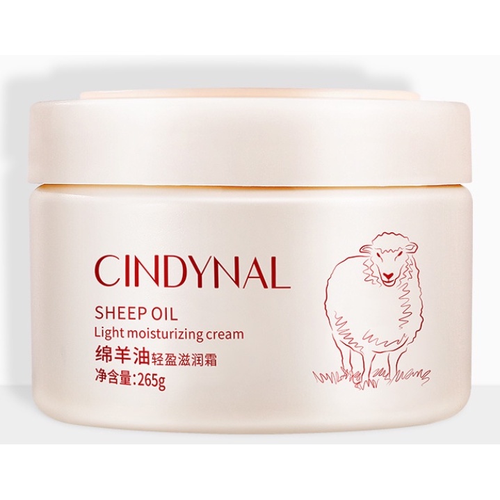 (UMU SUPPLIER)  CINDYNAL SHEEP OIL MOISTURIZING PELEMBAB PEMUTIH WAJAH GLOWING LANOLINT CREAM