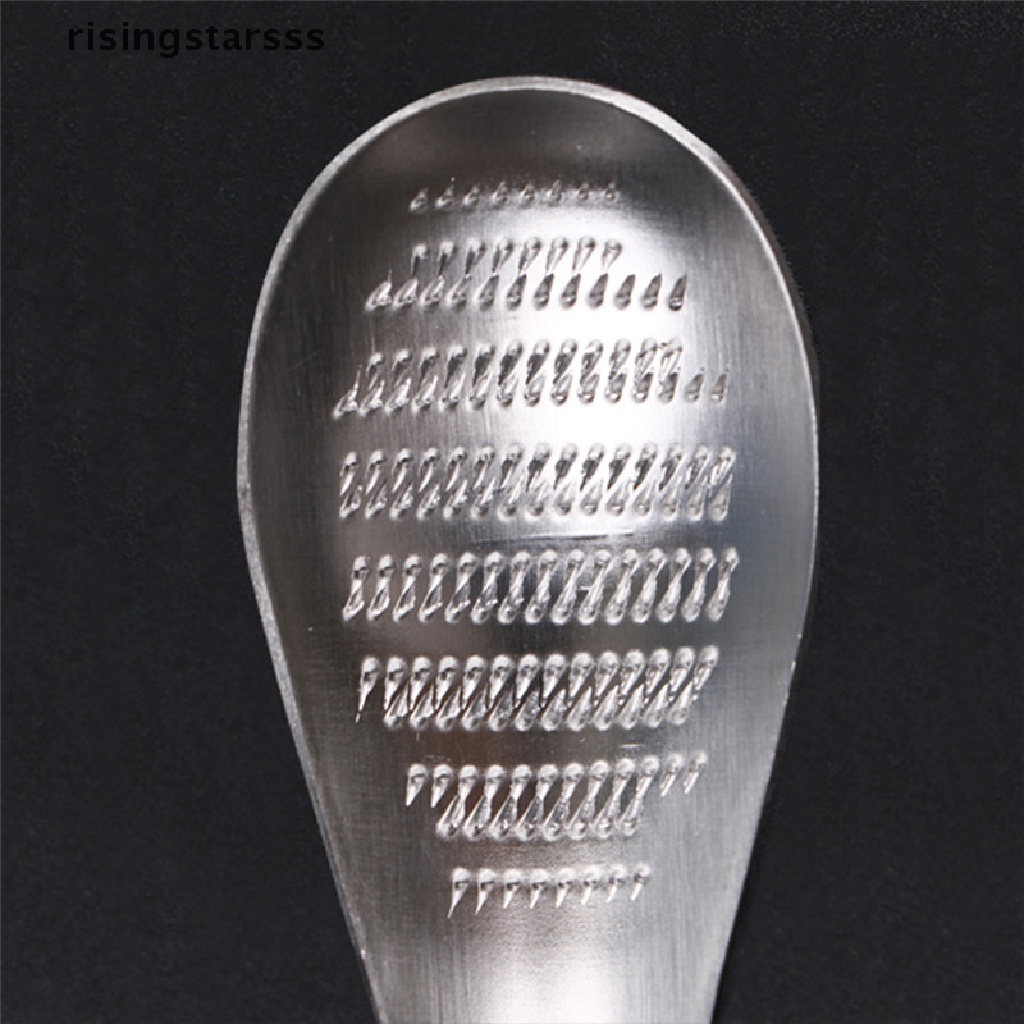 Rsid Span-new Stainless Steel Ginger Grater Spoon Sendok Teh Jahe Garlic Grater Lemon Zester Jelly