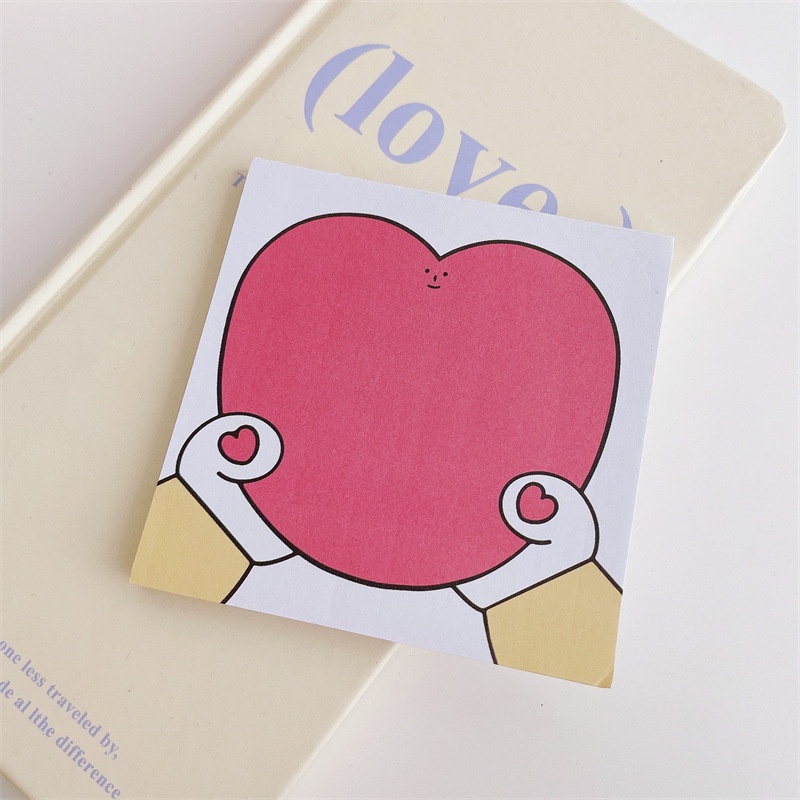 Nota Pesan Kartun Lucu Take the Love Toast Series Stickless Sticky Note