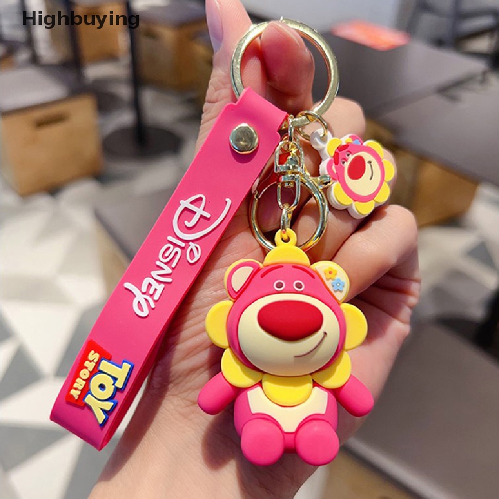 Hbid Tren Baru Disney Kartun Strawberry Winnie The Pooh Squirrel Sunflower Keychain Toy Story Gantungan Kunci Tas Indah Liontin Glory