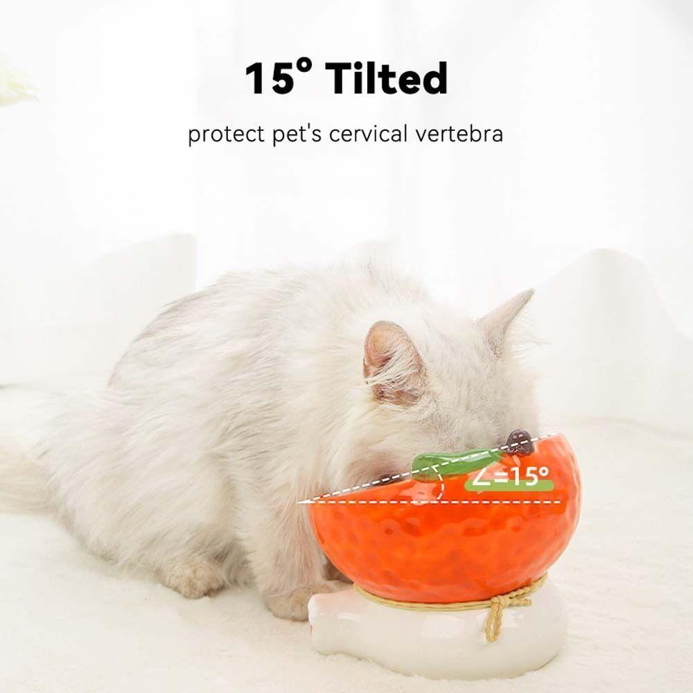 [Elegan] Mangkuk Makanan Kucing Miring Ditinggikan Kaki Tinggi Peminum Pengumpan Kucing Untuk Anjing Kucing Puppy Kitten Protection Cervical Vertebra Perlengkapan Hewan Peliharaan