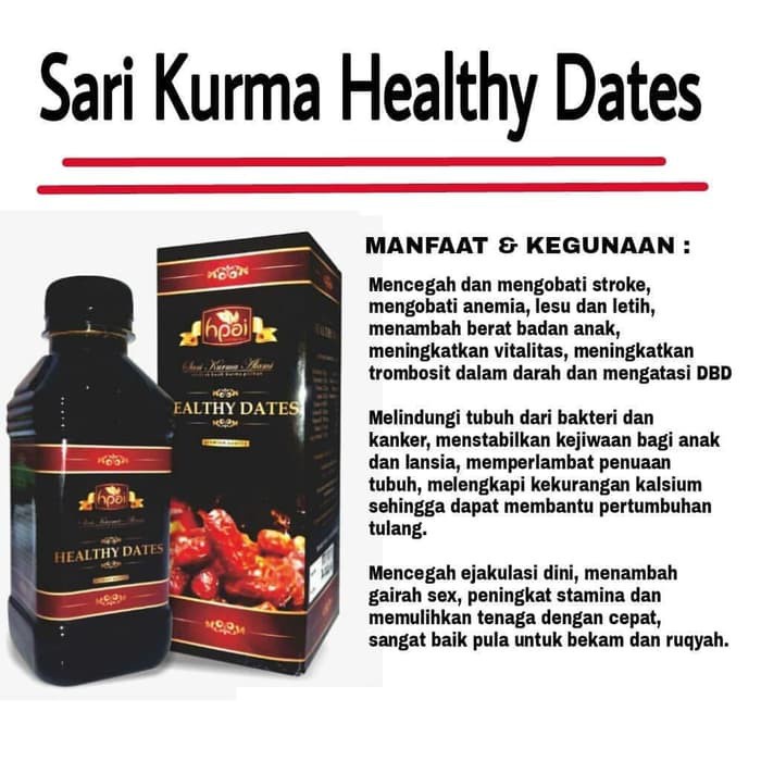 

SARI KURMA (Healty Dates) - HNI HPAI HK0-Lemonamart