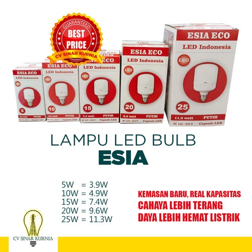 Lampu ESIA LED 10 watt