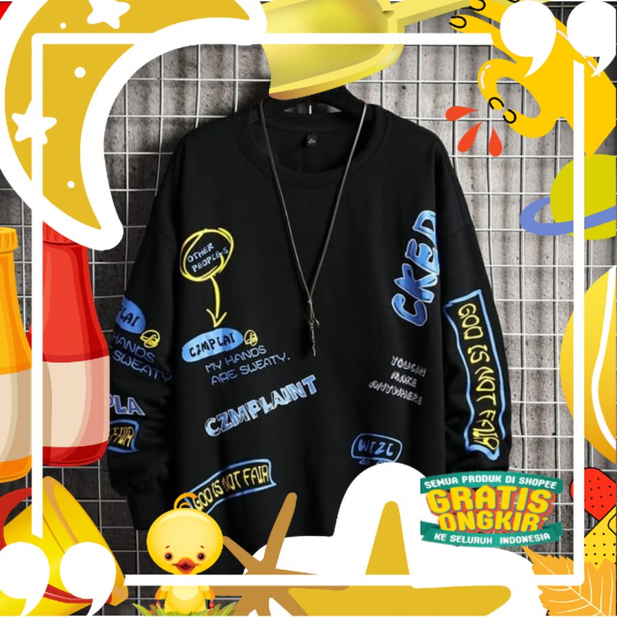 BAJU WIZZ PRIA TERBARU LENGAN PANJANG / KAOS PRIA KEREN / BAJU PRIA KOREA / BAJU DISTRO TERBARU/ hit
