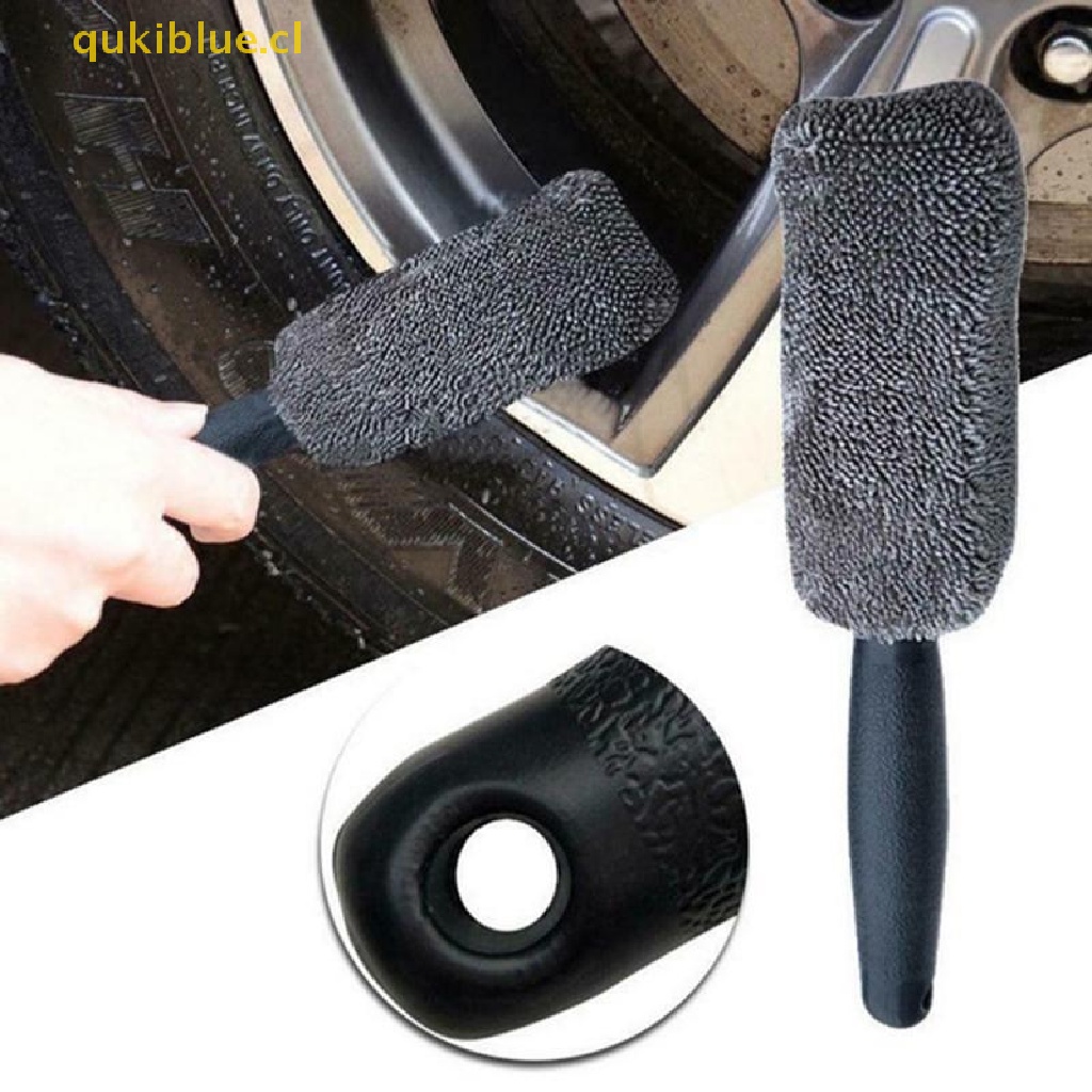 Qukiblue Sikat Pembersih Roda Mobil Pembersih Cuci Ban Cleaning Rims Jari-Jari Roda Laras cl