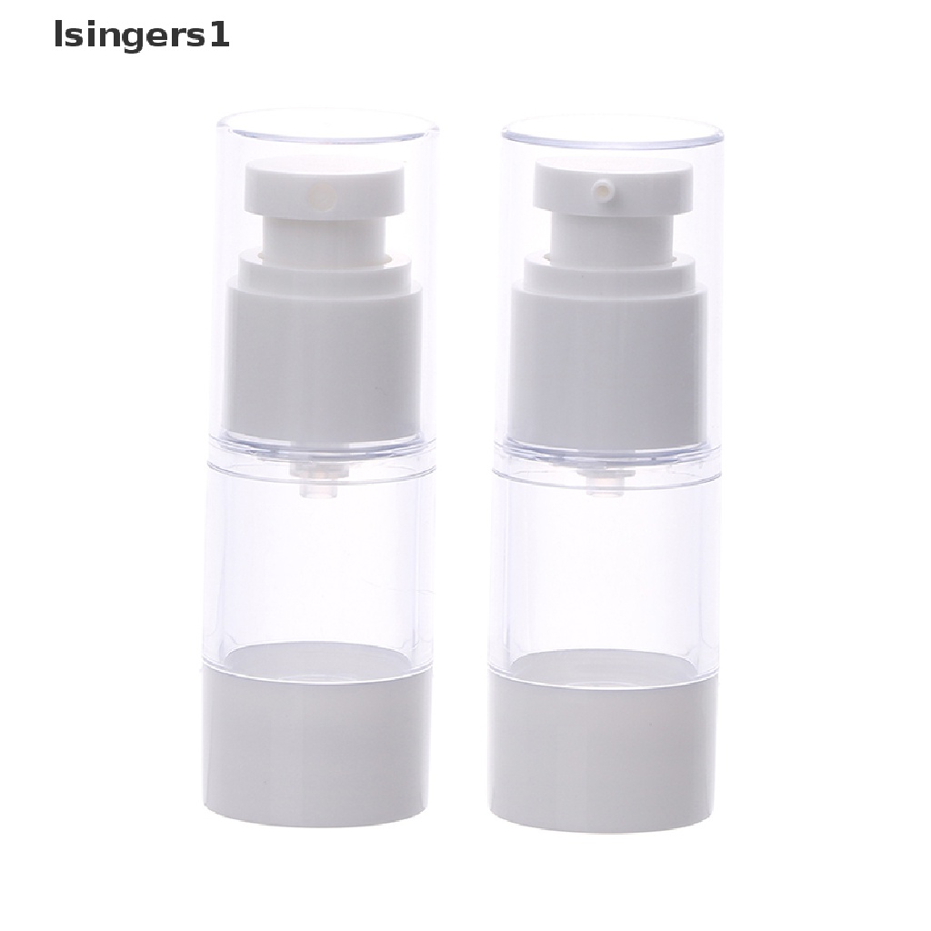 [lsingers1] 15/30 /50/100ml Botol Krim Lotion Airless Vakum Isi Ulang Wadah Butik