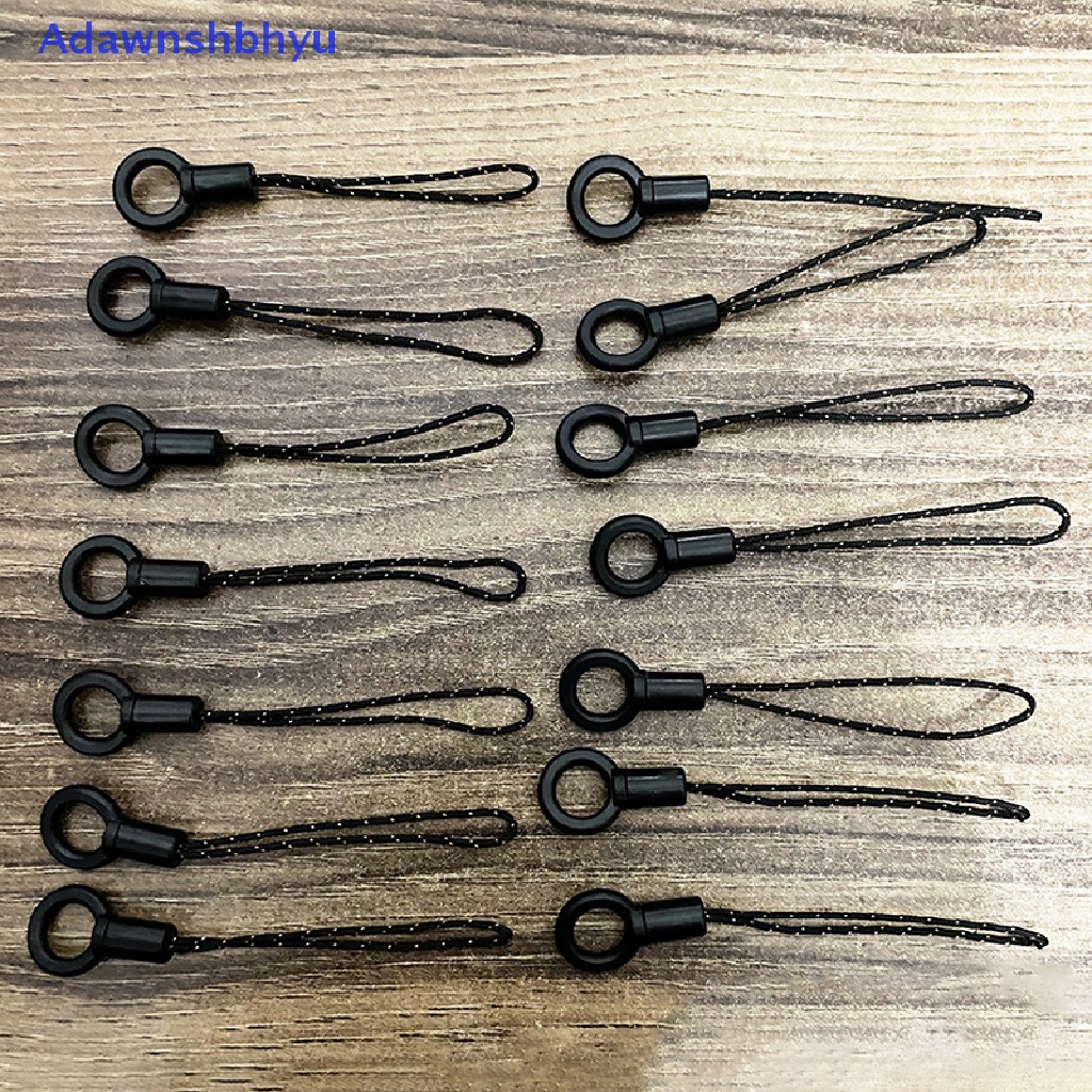 Adhyu Gesper Tali Hitam Kecil DIY Aksesoris Shell Ponsel Lanyard Universal ID