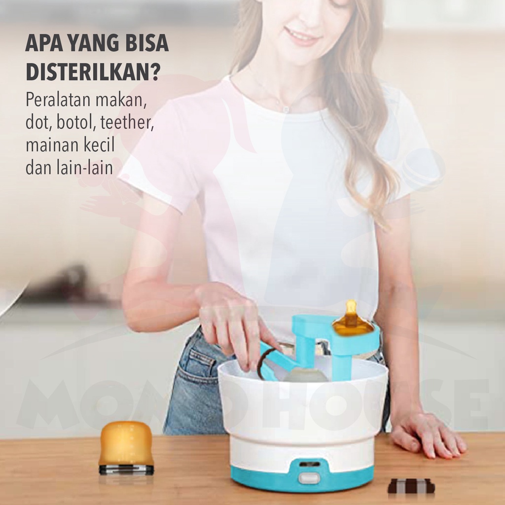 MOMO HOUSE Sterilizer botol Bayi Bottle sterilizer Penghangat Botol Susu Steril Botol Susu Steril Botol Bayi