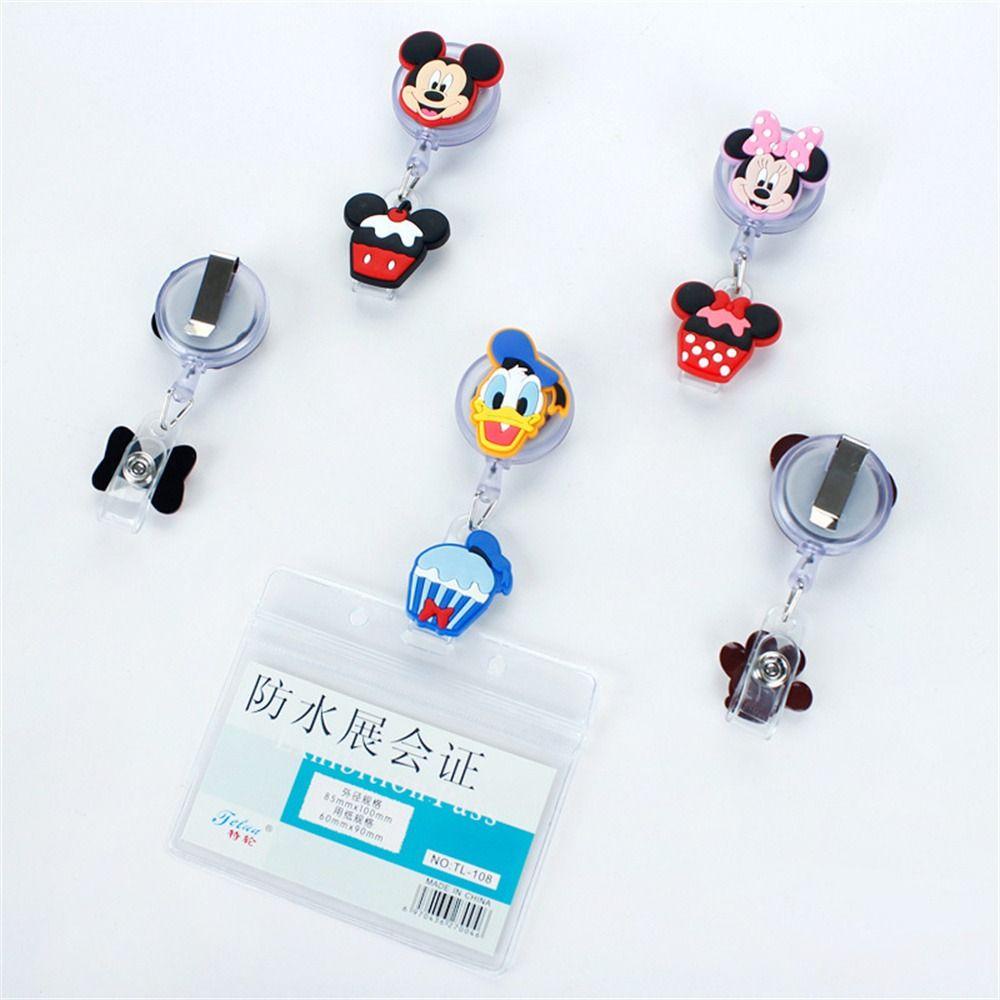 Mxbeauty Retractable Badge Reel Siswa Perlengkapan Kantor Perawat Dokter Kartun Card Holder Badge Holder Name Card Holder