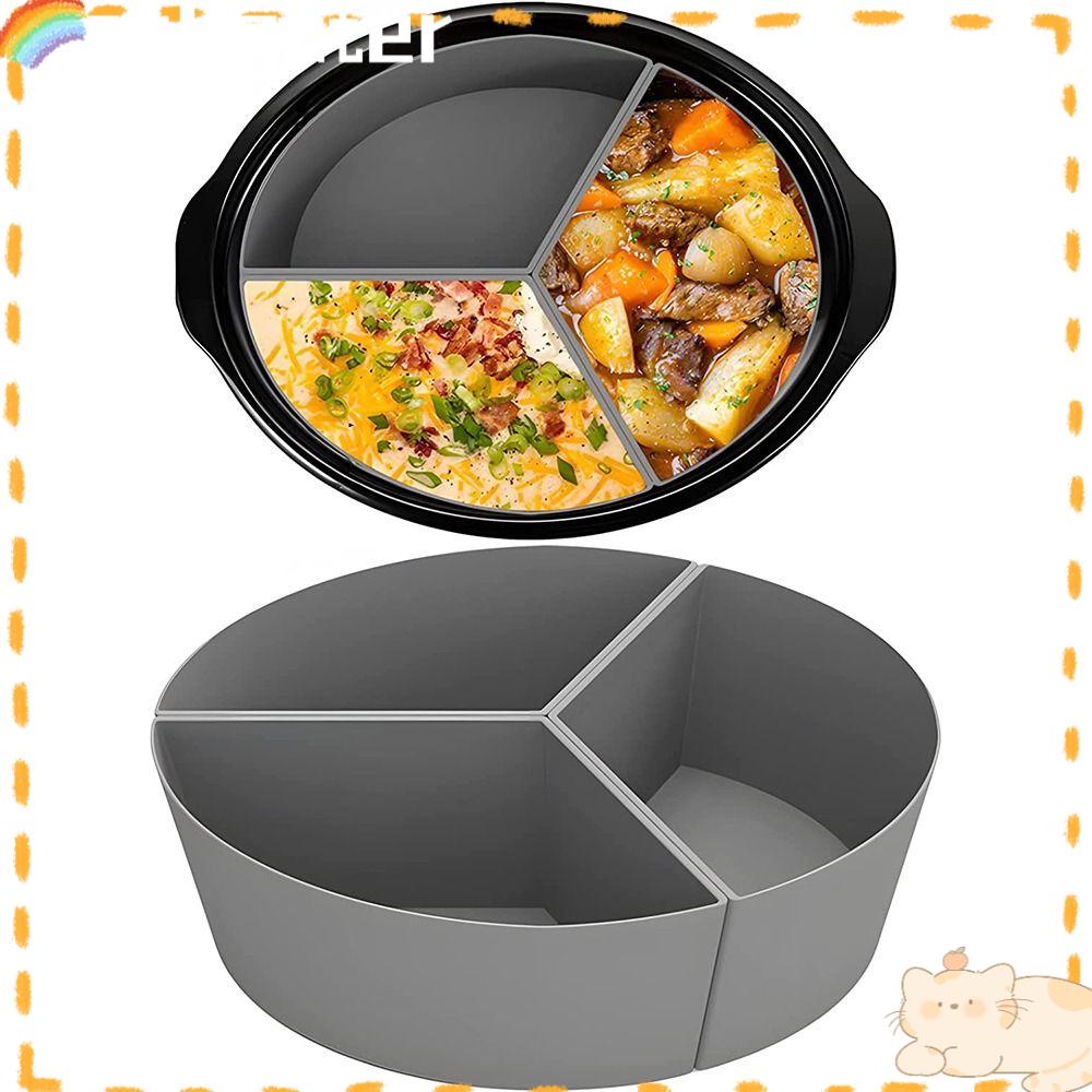 Solighter Slow Cooker Liners Aksesoris Lembut Masak Pizza Piring Baking Basket