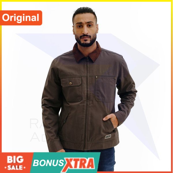 Jaket Kemeja EIIIGER1989 BOGOTA WORK JACKET SHIRT DGR Abu Tua 91000 6801 Ori