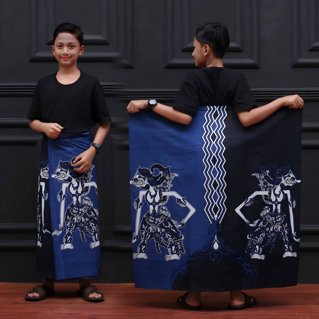 Batikid - Sarung Batik Katun Kekinian Anak SD - Wayang Series