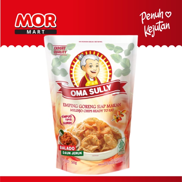 

OMA SULLY Emping Balado Jeruk 50 gr Snack Camilan Keripik