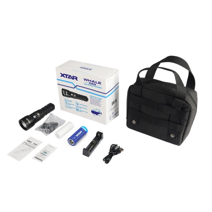 XTAR WHALE D26 1100 LM COOL LIGHT, FULL SET
