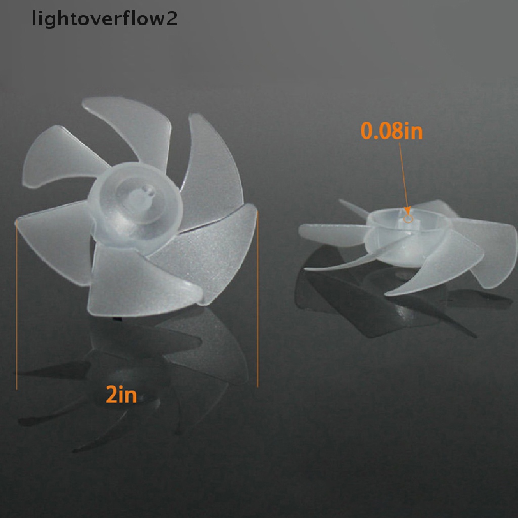 [lightoverflow2] Small Power Mini Plastic Fan Blade six Leaves For Hairdryer Motor Propeller [ID]