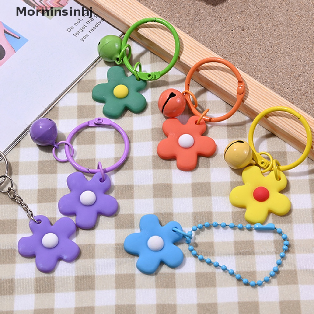 Mornin Fashion Pvc Bunga Gantungan Kunci Ransel Pesona Keyring Gantungan Kunci Aksesoris Hadiah Lucu Untuk Perempuan Diy Lonceng Keychain Aksesoris id