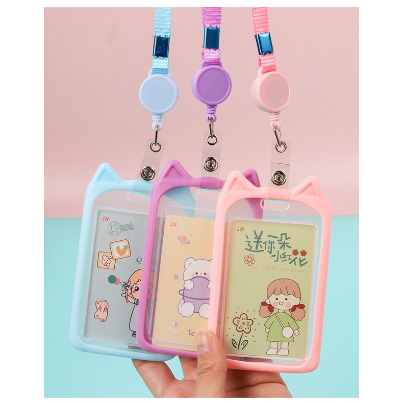 

IDgrosir ID Card Holder Name Tag Gantungan Kartu Gel Tali Yoyo Tarik IDG-ST0247