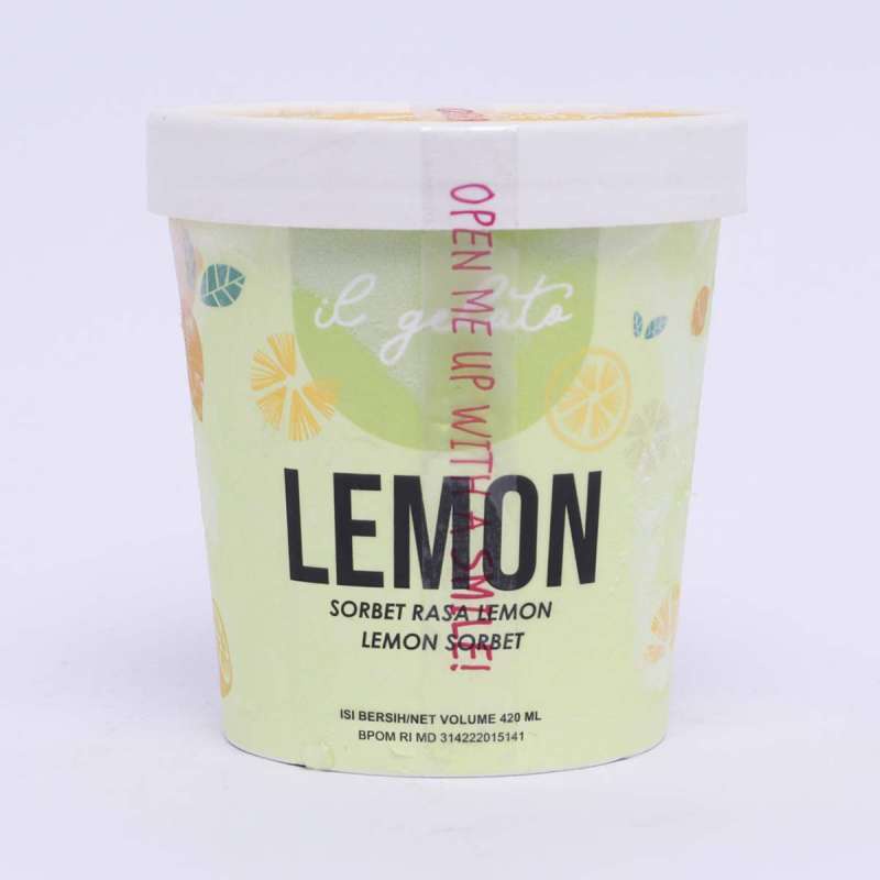

IL GELATO SORBET RASA LEMON 420 ML