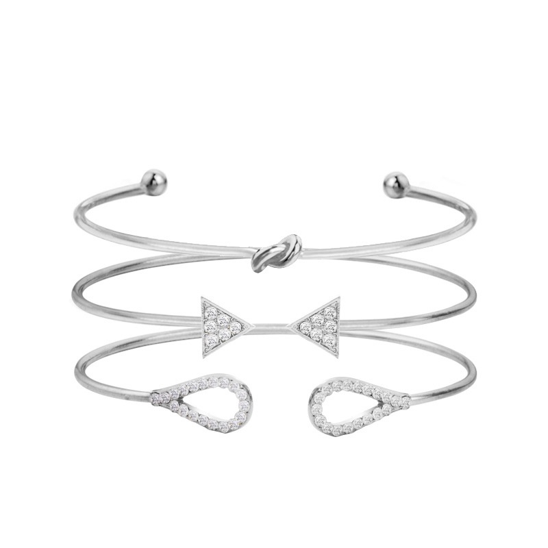 Desain Sejumlah Kecil Gelang Sederhana Minimalis Perempuan Daun Simpul Geometris Gelang Gelang Gelang Dekorasi