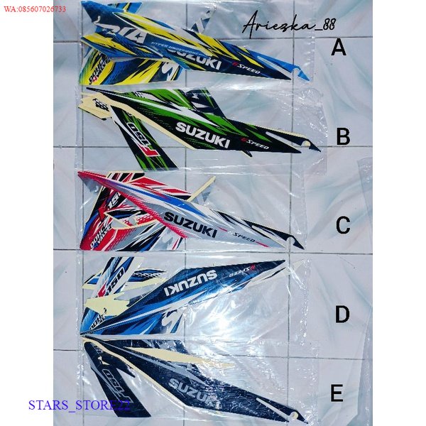 (ORI) STICKER LIS STRIPING SUZUKI SATRIA FU 2013 | stiker bodi motor satria 2013 fu 150 KUALITAS ORI