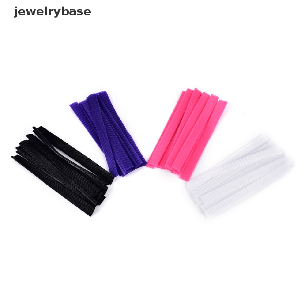 [jewelrybase] 10pcs Kosmetik Make Up Brush Pen Netg Cover Mesh Sarung Pelindung Penjaga Butik