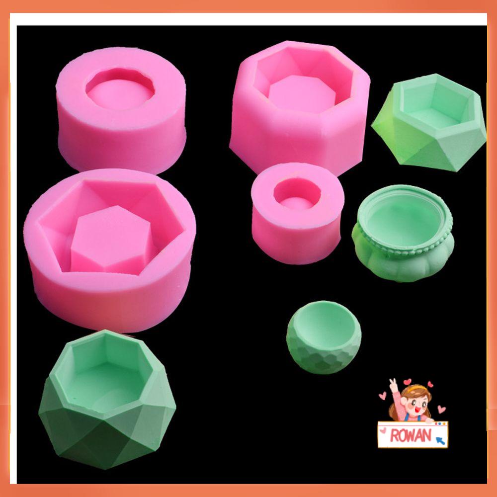 R-flower Crystal Resin Tray Cetakan Penyimpanan Perhiasan Membuat Alat Casting Resin Kerajinan Pot Bunga Sukulen