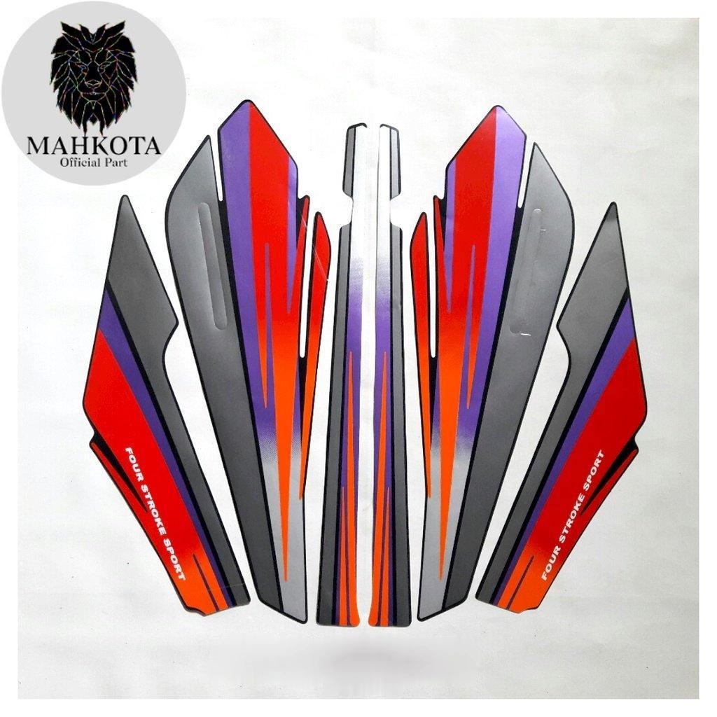 Striping Stiker Polet Sepeda Motor List honda GL Pro 1994 merah stiker list body standar berkualitas