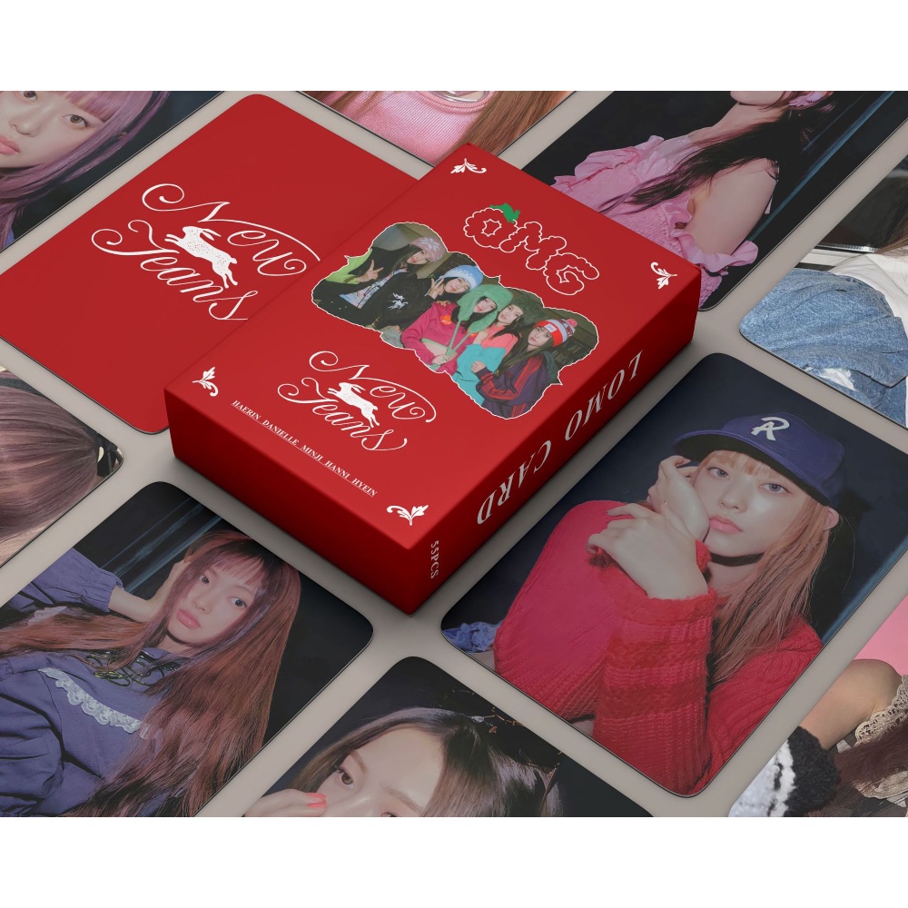 Kpop NewJeans 2023season's Greetings Welcome To ROOM 722 Photocards Postcards OMG Lomo Card HANNI HAERIN DANIELLE HYEIN MINJI Collection