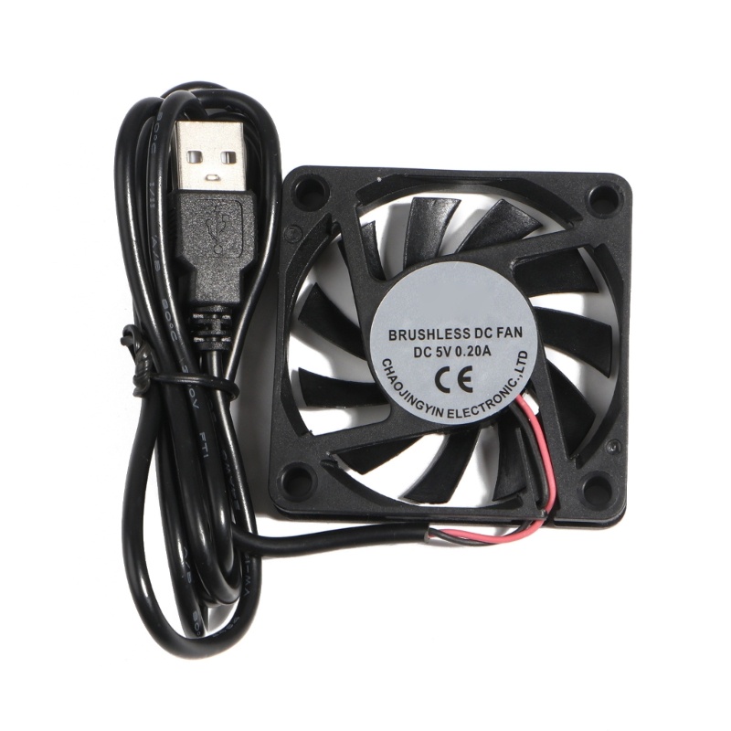 Bt DC 5V Konektor USB PC Fan Cooler Heatsink Exhaust Kipas Pendingin CPU 60x60mm