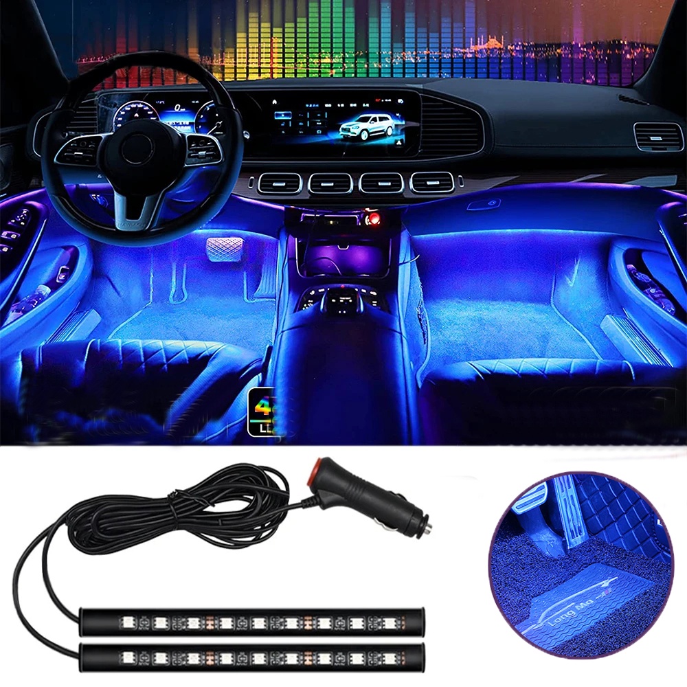 5050smd Suasana Romantis USB Lampu Malam Dashboard Konsol Lampu Hias Strip LED Ambient Lampu Pesta Lampu Interior Mobil Suasana Lampu