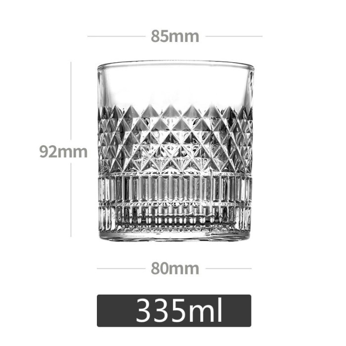 Gelas Cangkir Seloki Whisky Wine Glass Cup 335ml - YJ10