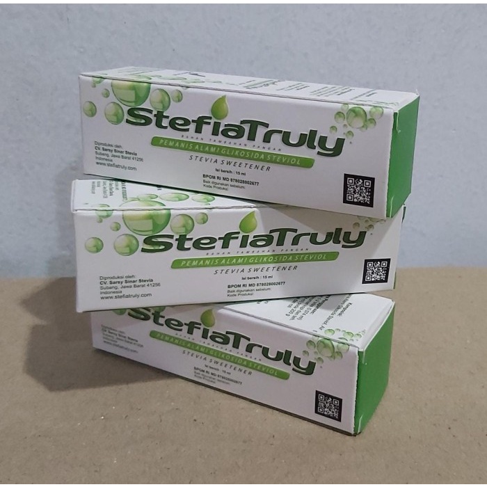 Gula Stefia Truly / pemanis alami stevia / Gula tetes 15 ml
