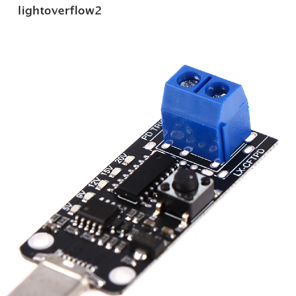 [lightoverflow2] Usb Type-C PD Decoy Trigger Board 9V 12V 15V Output PD 2.0 3.0 Adaptor Trigger [ID]