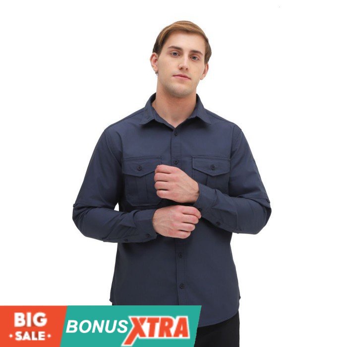 Kemeja Eiger MENS SKIDDAW EXP SHIRT LS 91000 7575 Original Cowok Bdg