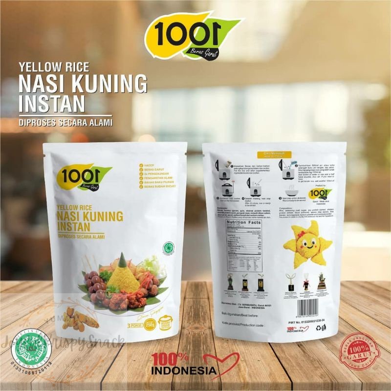 

Yummy Nasi Liwet 1001 Instan 250 gram Teri / Jambal Khas Garut