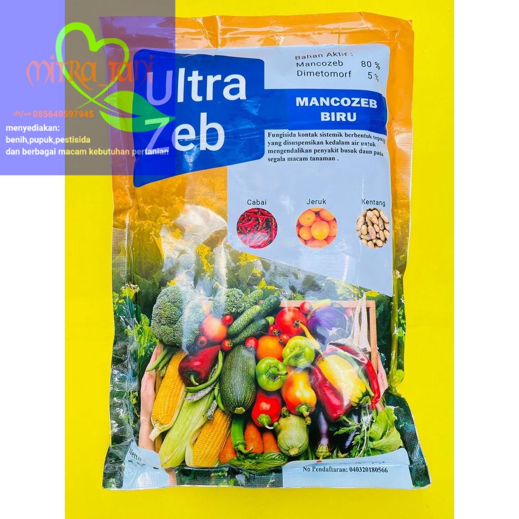 Fungisida kontak sistemik mankozeb ULTRAZEB kemasan 1kg