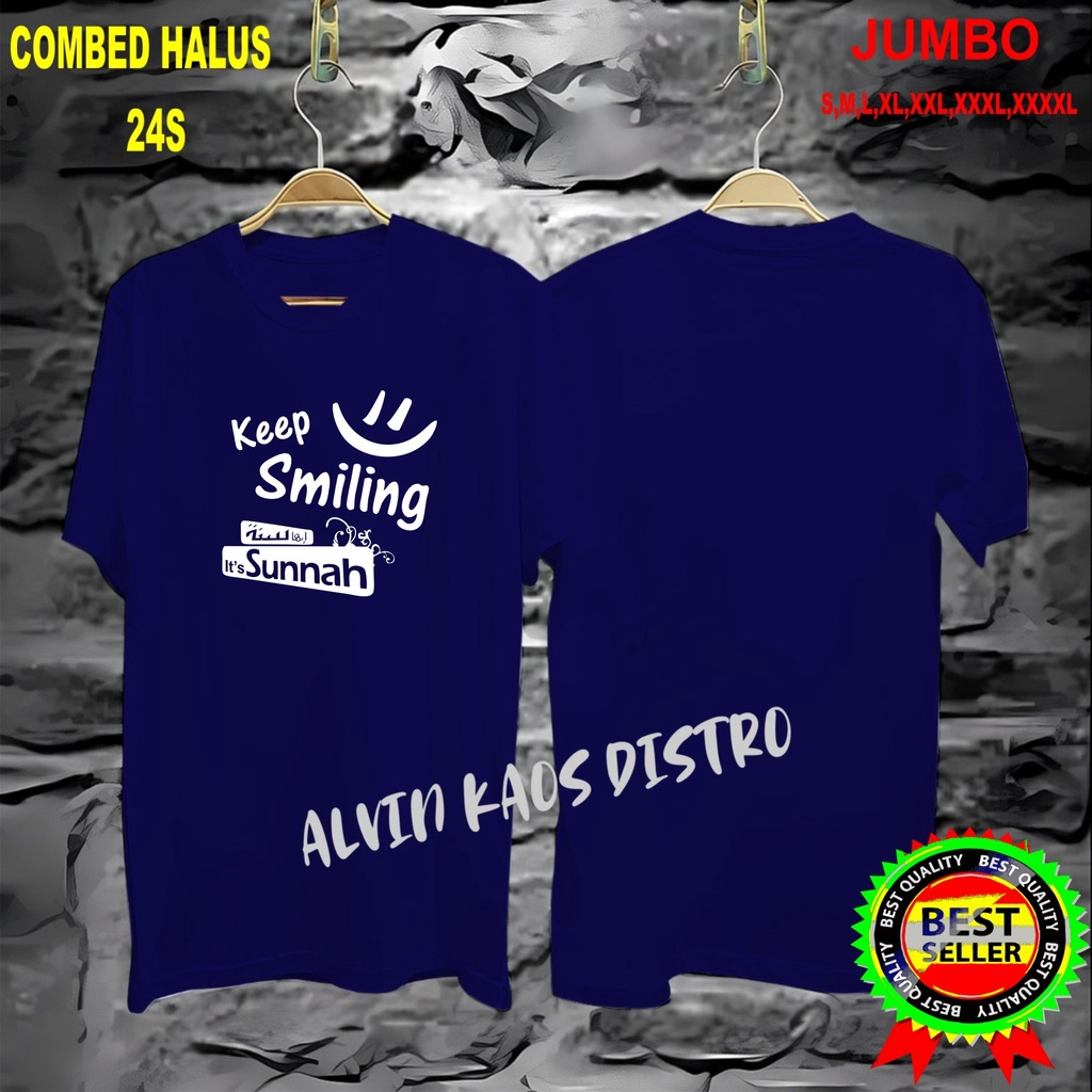 Apps KAOS keep smiling its sunnah/KAOS EKSPRESI/KAOS HITS/KAOS BANDUNG/KAOS MURAH/KAOS DISTRO