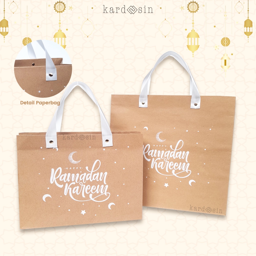 

Promo Ramadhan PRINTING RAMADAN PAPER BAG PAPERBAG TAS KERTAS JINJING RAMADHAN IDUL FITRI EID MUBARAK LEBARAN ROMADON TALI PITA MOTIF KANTONG SOUVENIR KADO HAMPERS KUE ROTI BELANJA BAJU SABLON CUSTOM GIFT KOTAK KADO PITA SATIN
