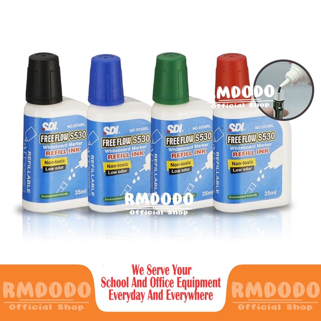

Rmdodo - Refill Isi Tinta Spidol Whiteboard / Refill Spidol Papan Tulis S530RL
